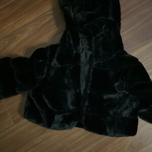 SHEIN Black Teddy Jacket
